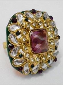 Kundan Finger Ring